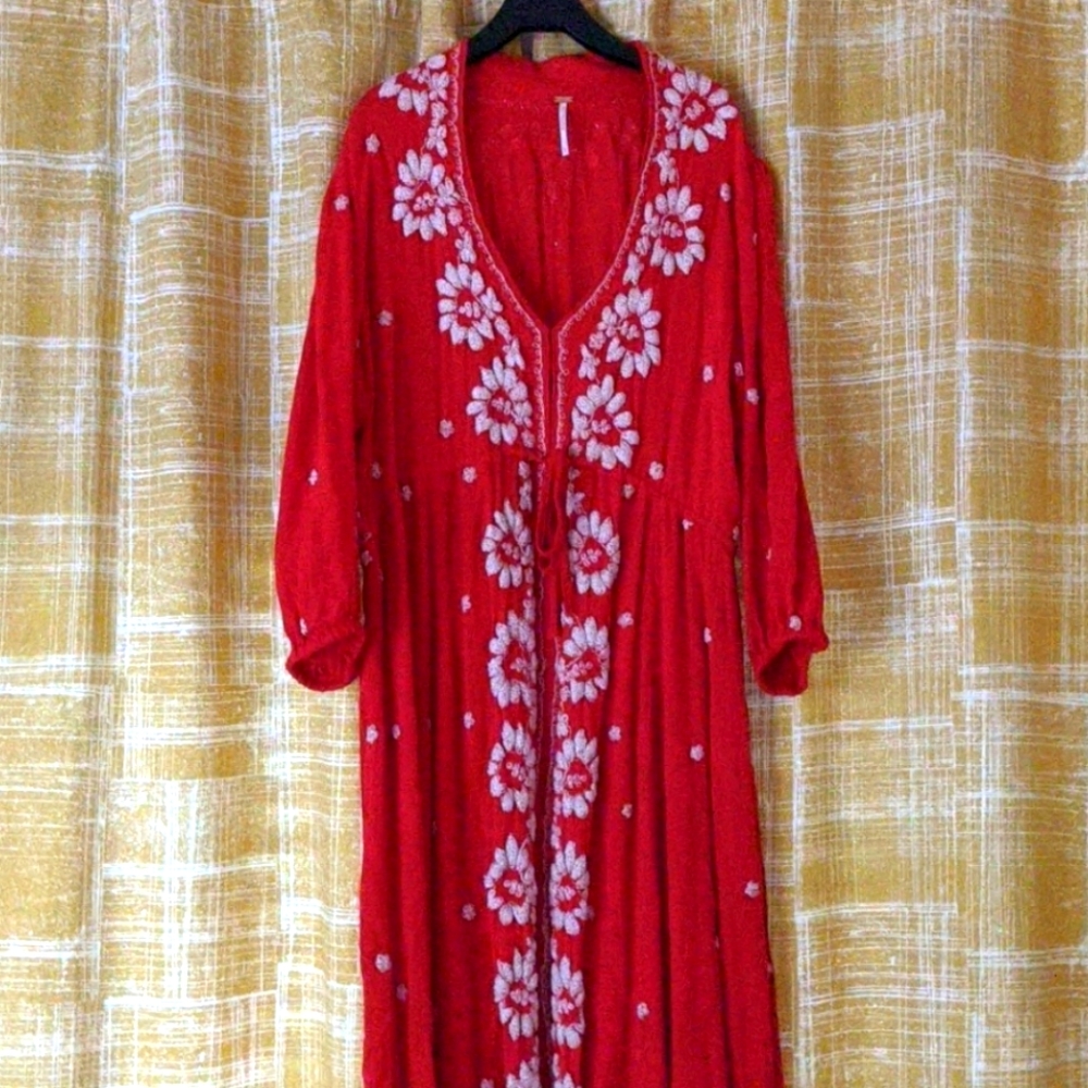 Free People Rock n Roll Combo Dress Size Large